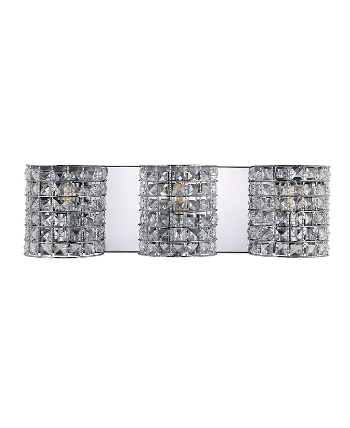 Clara Deco 3-Light Classic Glam LED Vanity Light JONATHAN Y Clara Deco 3-Light Classic Glam LED Vanity Light -Costway Shop