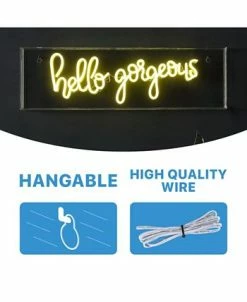 JONATHAN Y Ello Gorgerous Contemporary Glam Acrylic Box USB Operated LED Neon Light -Costway Shop 19018038 fpx