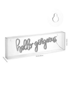 JONATHAN Y Ello Gorgerous Contemporary Glam Acrylic Box USB Operated LED Neon Light 4 JONATHAN Y Ello Gorgerous Contemporary Glam Acrylic Box USB Operated LED Neon Light -Costway Shop 19018040 fpx
