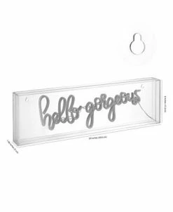 JONATHAN Y Ello Gorgerous Contemporary Glam Acrylic Box USB Operated LED Neon Light -Costway Shop 19018040 fpx