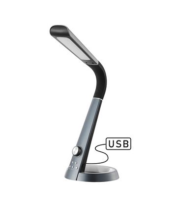 JONATHAN Y Milton Aluminum Contemporary Minimalist Adjustable Head Dimmable USB Charging LED Task Lamp 4 JONATHAN Y Milton Aluminum Contemporary Minimalist Adjustable Head Dimmable USB Charging LED Task Lamp - Image 2