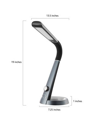 JONATHAN Y Milton Aluminum Contemporary Minimalist Adjustable Head Dimmable USB Charging LED Task Lamp 5 JONATHAN Y Milton Aluminum Contemporary Minimalist Adjustable Head Dimmable USB Charging LED Task Lamp - Image 3