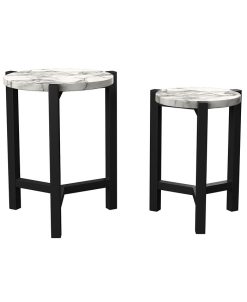 Furniture Of America Heritiga Round Nesting Table, Set Of 2