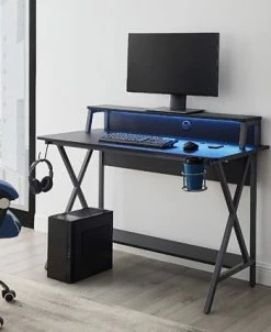 Linon Home Décor Moxley LED Gaming Desk -Costway Shop 19125871 fpx