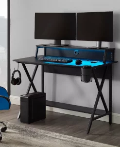 Linon Home Décor Moxley LED Gaming Desk -Costway Shop 19125927 fpx