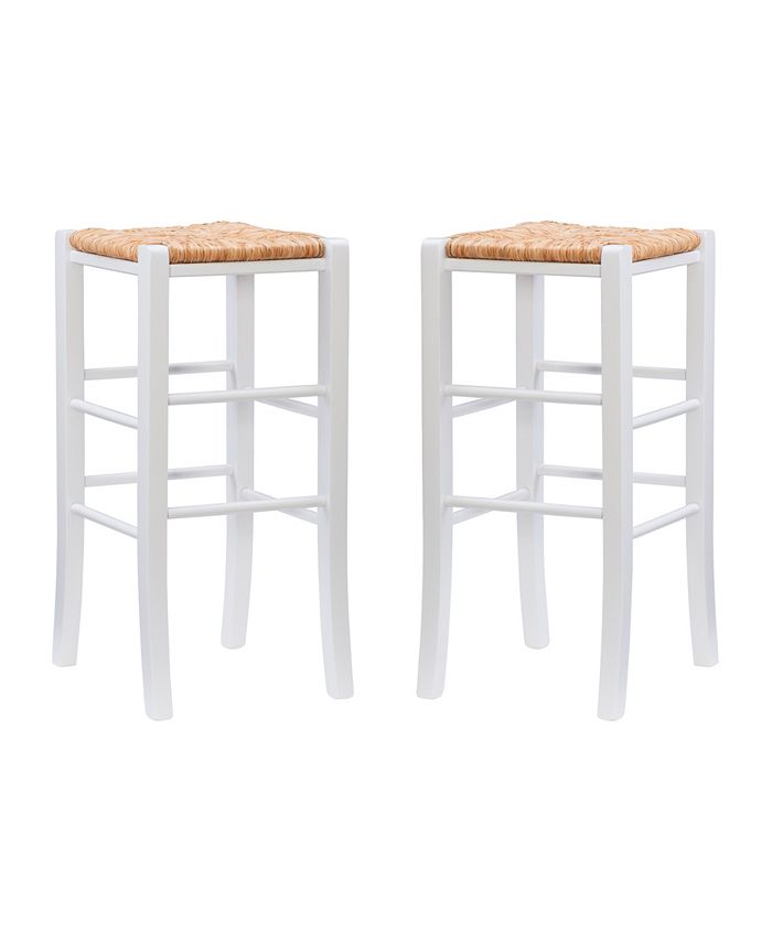 Katica Barstools, Set Of 2 Linon Home Décor Katica Barstools, Set Of 2 -Costway Shop