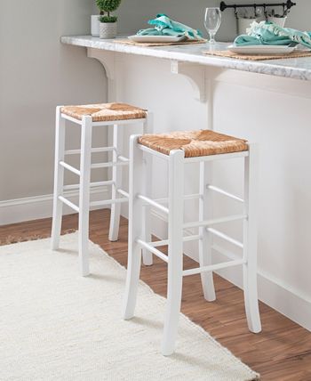 Katica Barstools, Set Of 2 Linon Home Décor Katica Barstools, Set Of 2 -Costway Shop