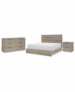 Furniture Milano 3pc Bedroom Set (King Bed, Dresser & Nightstand) -Costway Shop 19273190 fpx 1