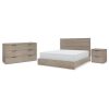 Furniture Milano 3pc Bedroom Set (King Bed, Dresser & Nightstand) 1 Furniture Milano 3pc Bedroom Set (King Bed, Dresser & Nightstand) -Costway Shop 19273190 fpx