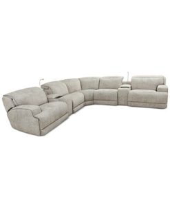 Furniture Sebaston 7-Pc. Fabric Sectional With 2 Power Motion Recliners And 2 USB Consoles, Created For Macy's 4 Furniture Sebaston 7-Pc. Fabric Sectional With 2 Power Motion Recliners And 2 USB Consoles, Created For Macy's -Costway Shop 19916001 fpx