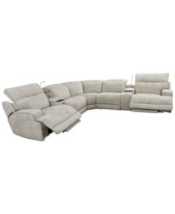 Furniture Sebaston 7-Pc. Fabric Sectional With 2 Power Motion Recliners And 2 USB Consoles, Created For Macy's 5 Furniture Sebaston 7-Pc. Fabric Sectional With 2 Power Motion Recliners And 2 USB Consoles, Created For Macy's -Costway Shop 19916002 fpx