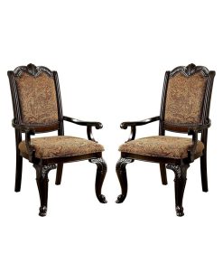 Furniture Of America Ramsaran Brown Cherry Armchair (Set Of 2)