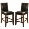 Furniture Of America Egnew Dark Oak Pub Chair (Set Of 2) 2 Furniture Of America Egnew Dark Oak Pub Chair (Set Of 2) -Costway Shop 20160038 fpx