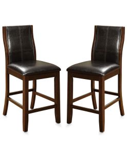 Furniture Of America Egnew Dark Oak Pub Chair (Set Of 2)