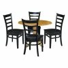 International Concepts 42 Dual Drop Leaf Table With 4 Ladder Back Dining Chairs - 5 Piece Dining Set -Costway Shop 20246237 fpx