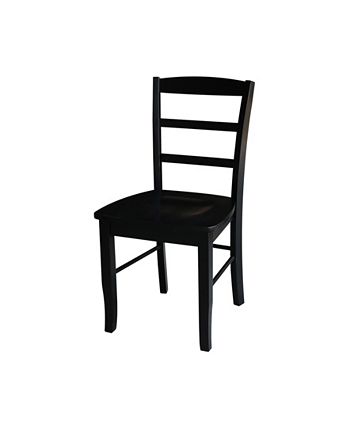 42 Dual Drop Leaf Table With 2 Ladder Back Dining Chairs - 3 Piece Dining Set International Concepts 42 Dual Drop Leaf Table With 2 Ladder Back Dining Chairs - 3 Piece Dining Set -Costway Shop