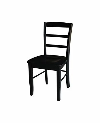 International Concepts 42 Dual Drop Leaf Table With 2 Ladder Back Dining Chairs - 3 Piece Dining Set 4 International Concepts 42 Dual Drop Leaf Table With 2 Ladder Back Dining Chairs - 3 Piece Dining Set - Image 2