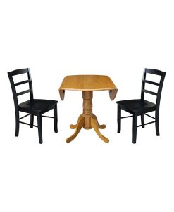 International Concepts 42 Dual Drop Leaf Table With 2 Ladder Back Dining Chairs - 3 Piece Dining Set 6 International Concepts 42 Dual Drop Leaf Table With 2 Ladder Back Dining Chairs - 3 Piece Dining Set -Costway Shop 20246256 fpx