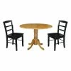 International Concepts 42 Dual Drop Leaf Table With 2 Ladder Back Dining Chairs - 3 Piece Dining Set -Costway Shop 20246257 fpx