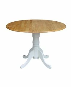 International Concepts 42 Dual Drop Leaf Table With 2 Ladder Back Dining Chairs - 3 Piece Dining Set -Costway Shop 20246362 fpx