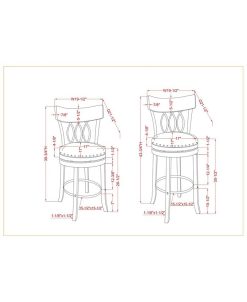 Furniture Of America Lilip Nail Head Trim Bar Chair, Set Of 2 3 Furniture Of America Lilip Nail Head Trim Bar Chair, Set Of 2 -Costway Shop 20396822 fpx