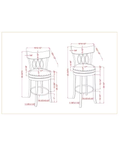 Furniture Of America Lilip Nail Head Trim Bar Chair, Set Of 2 12 Furniture Of America Lilip Nail Head Trim Bar Chair, Set Of 2 -Costway Shop 20396879 fpx