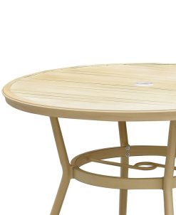 Furniture Of America Delagrave Natural Tone Round Patio Table -Costway Shop 20398723 fpx
