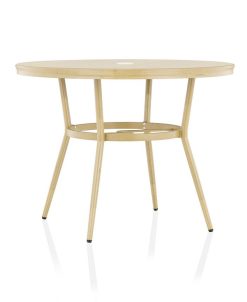 Furniture Of America Delagrave Natural Tone Round Patio Table