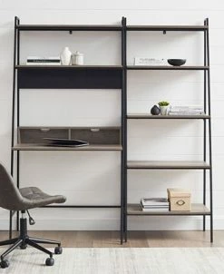 Walker Edison 2-Piece Home Office Wood Desk Set -Costway Shop 20573427 fpx