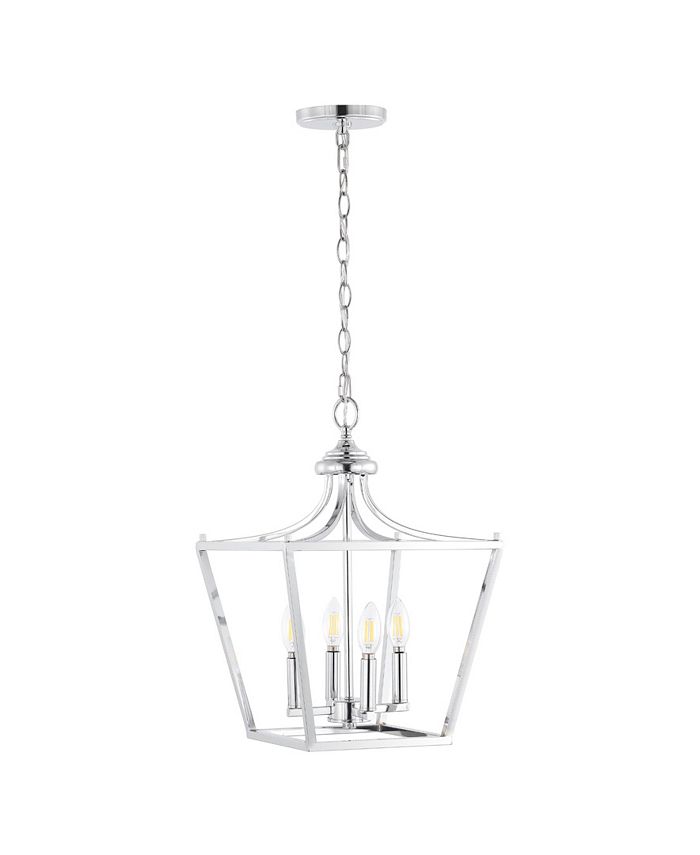 JONATHAN Y Camden 4-Light Iron Classic Midcentury Pendant Lantern 3 JONATHAN Y Camden 4-Light Iron Classic Midcentury Pendant Lantern