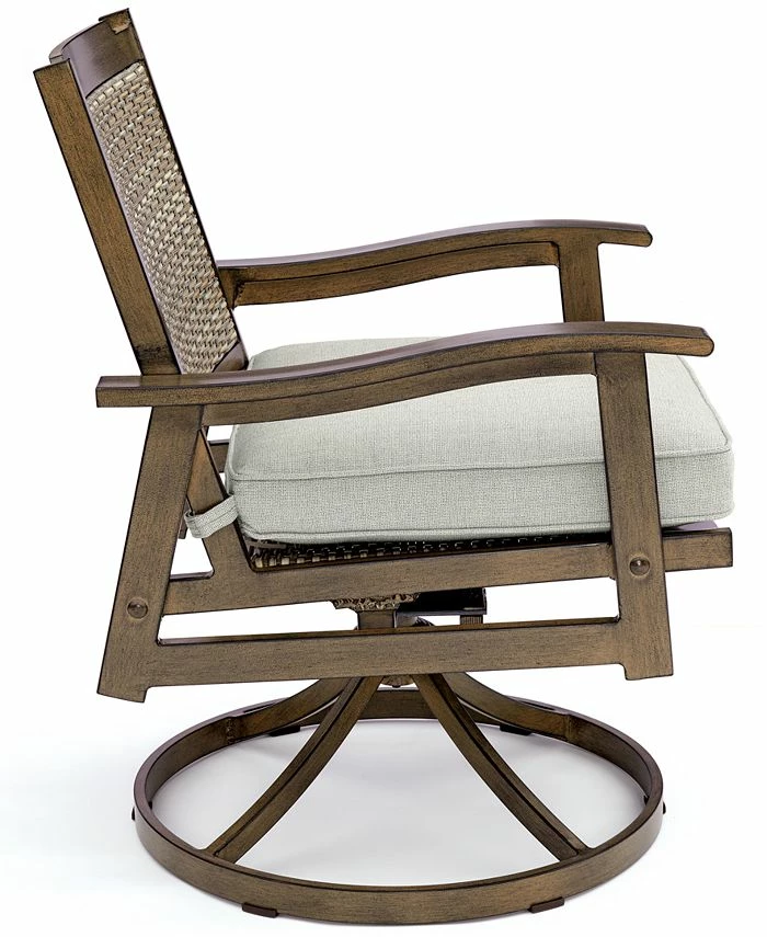 Furniture Kathan Outdoor Swivel Dining Chair, Created For Macy's 6 Furniture Kathan Outdoor Swivel Dining Chair, Created For Macy's - Image 4