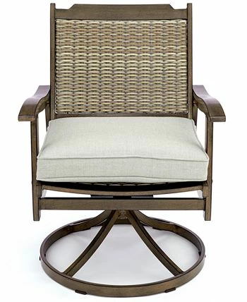 Furniture Kathan Outdoor Swivel Dining Chair, Created For Macy's 4 Furniture Kathan Outdoor Swivel Dining Chair, Created For Macy's - Image 2