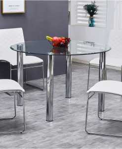 Best Master Furniture Duncan Clear Round Dinnette Table 3 Best Master Furniture Duncan Clear Round Dinnette Table -Costway Shop 20761732 fpx