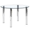 Best Master Furniture Duncan Clear Round Dinnette Table -Costway Shop 20761734 fpx