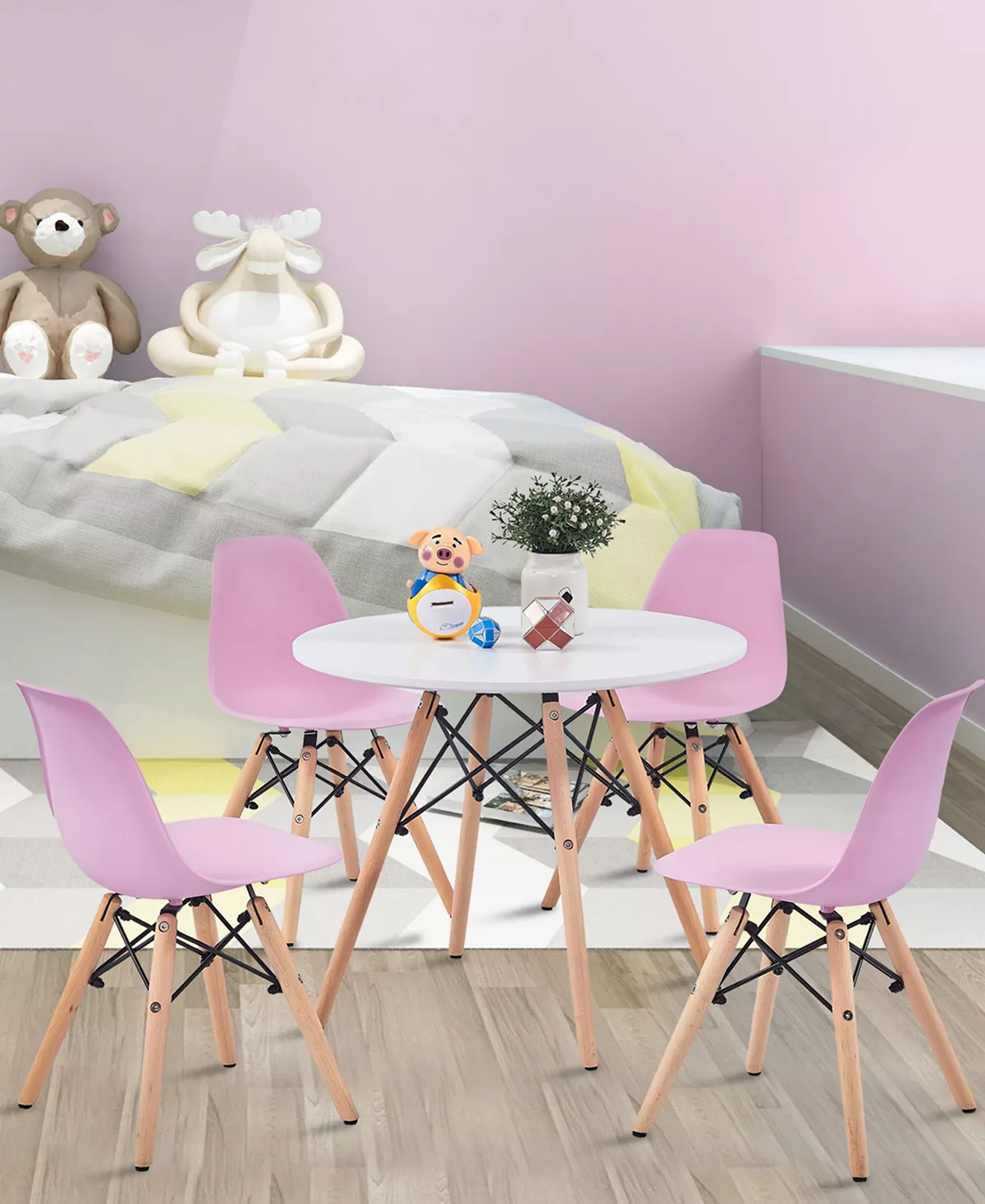 Best Master Furniture Clifford Children's Dinette Set, 5 Pieces 9 Best Master Furniture Clifford Children's Dinette Set, 5 Pieces - Image 7