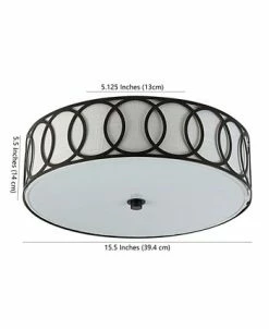 JONATHAN Y Ubrey 3-Light LED Flush Mount -Costway Shop 20900466 fpx