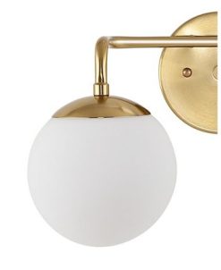 JONATHAN Y Louis Parisian Globe 1-Light Metal/Frosted Glass Modern Contemporary LED Vanity -Costway Shop 20904730 fpx
