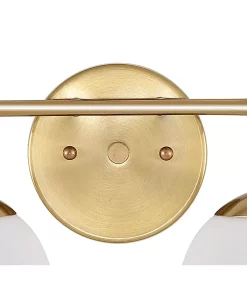 JONATHAN Y Louis Parisian Globe 1-Light Metal/Frosted Glass Modern Contemporary LED Vanity -Costway Shop 20904731 fpx