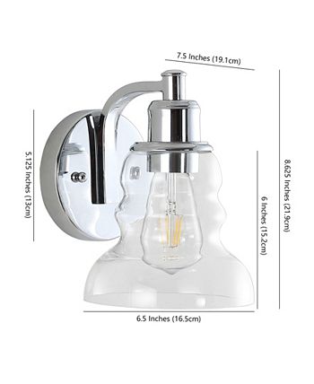 JONATHAN Y Manhattan Vintage-like 1-Light Industrial Rustic LED Vanity 4 JONATHAN Y Manhattan Vintage-like 1-Light Industrial Rustic LED Vanity - Image 2