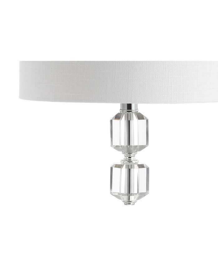 JONATHAN Y Cary 27.5 Modern Stacked Crystal, Led Table Lamp 6 JONATHAN Y Cary 27.5 Modern Stacked Crystal, Led Table Lamp - Image 4