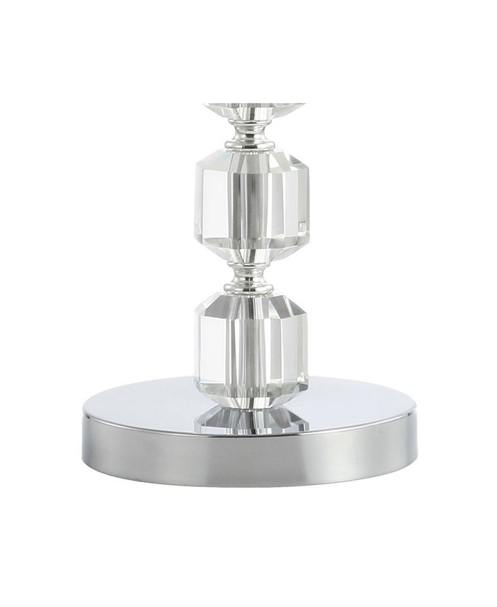 JONATHAN Y Cary 27.5 Modern Stacked Crystal, Led Table Lamp 7 JONATHAN Y Cary 27.5 Modern Stacked Crystal, Led Table Lamp - Image 5
