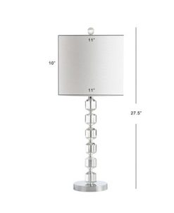 JONATHAN Y Cary 27.5 Modern Stacked Crystal, Led Table Lamp 10 JONATHAN Y Cary 27.5 Modern Stacked Crystal, Led Table Lamp -Costway Shop 20905039 fpx