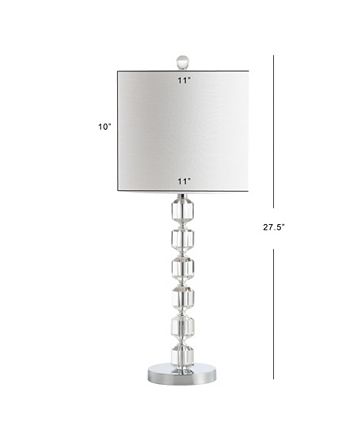 JONATHAN Y Cary 27.5 Modern Stacked Crystal, Led Table Lamp 5 JONATHAN Y Cary 27.5 Modern Stacked Crystal, Led Table Lamp - Image 3