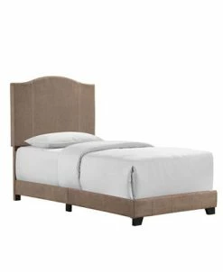 HomeFare Stitched Camel Back Upholstered Bed, Twin 11 HomeFare Stitched Camel Back Upholstered Bed, Twin -Costway Shop 21033093 fpx