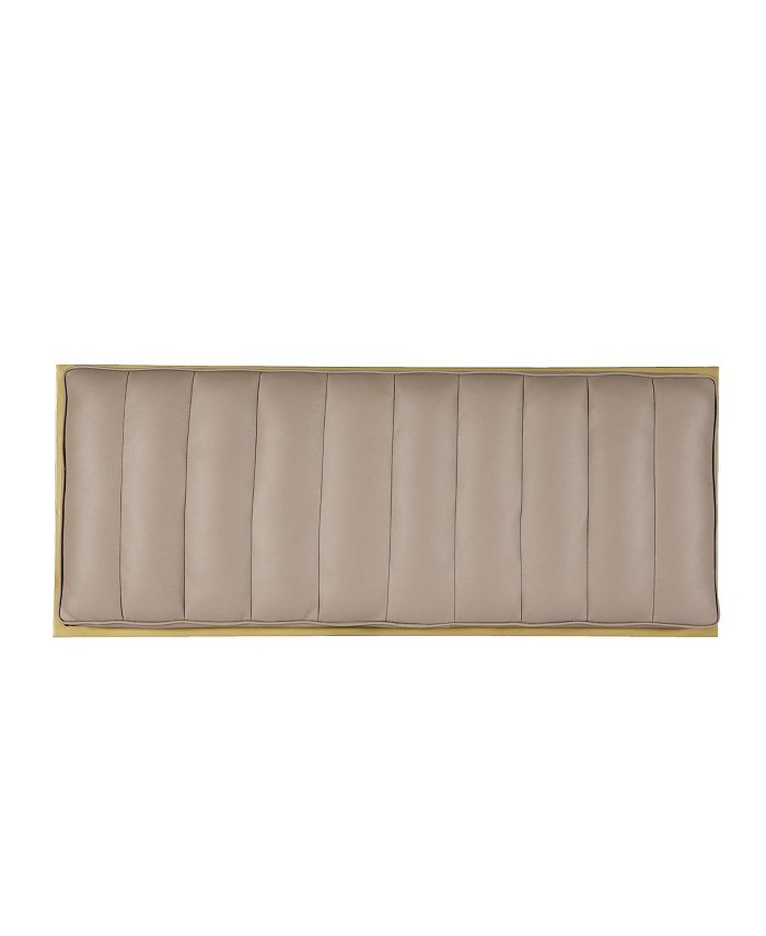 Riebe Contemporary Handmade Channel Stitch Ottoman Bench Noble House Riebe Contemporary Handmade Channel Stitch Ottoman Bench -Costway Shop