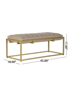 Noble House Riebe Contemporary Handmade Channel Stitch Ottoman Bench 12 Noble House Riebe Contemporary Handmade Channel Stitch Ottoman Bench -Costway Shop 21664301 fpx