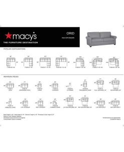 Furniture Orid 79 Leather Roll Arm Apartment Sofa, Created For Macy's 19 Furniture Orid 79 Leather Roll Arm Apartment Sofa, Created For Macy's -Costway Shop 21711612 fpx