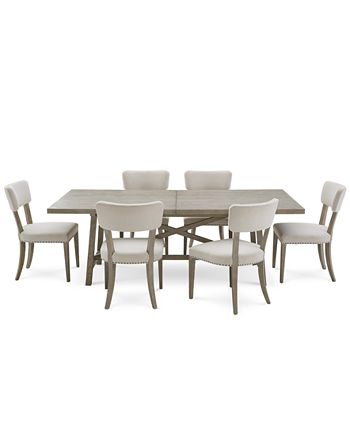 Albion 7-pc. Dining Set (Table And 6 Side Chairs) Bernhardt Albion 7-pc. Dining Set (Table And 6 Side Chairs) -Costway Shop