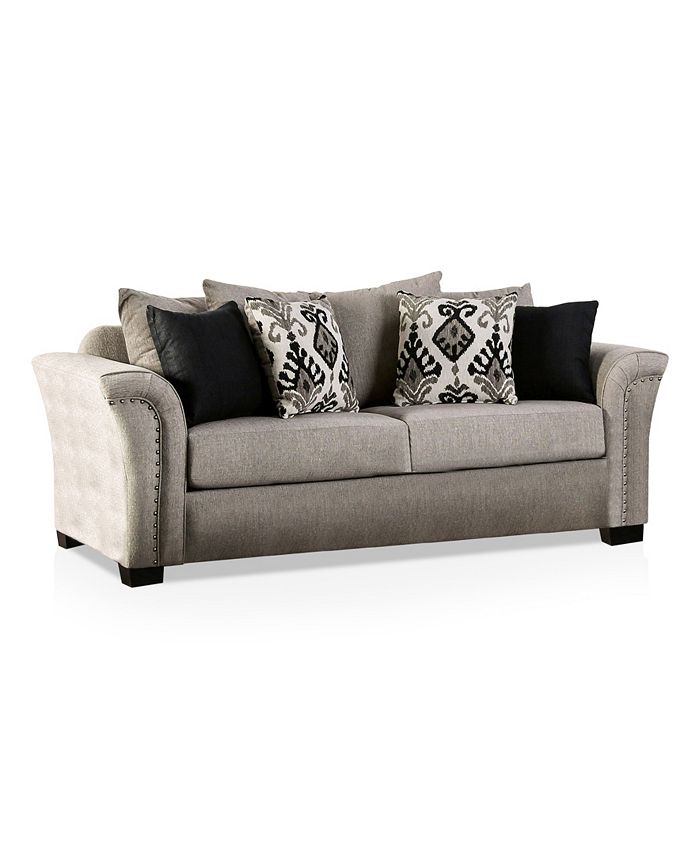 Varney Upholstered Sofa Furniture Of America Varney Upholstered Sofa -Costway Shop