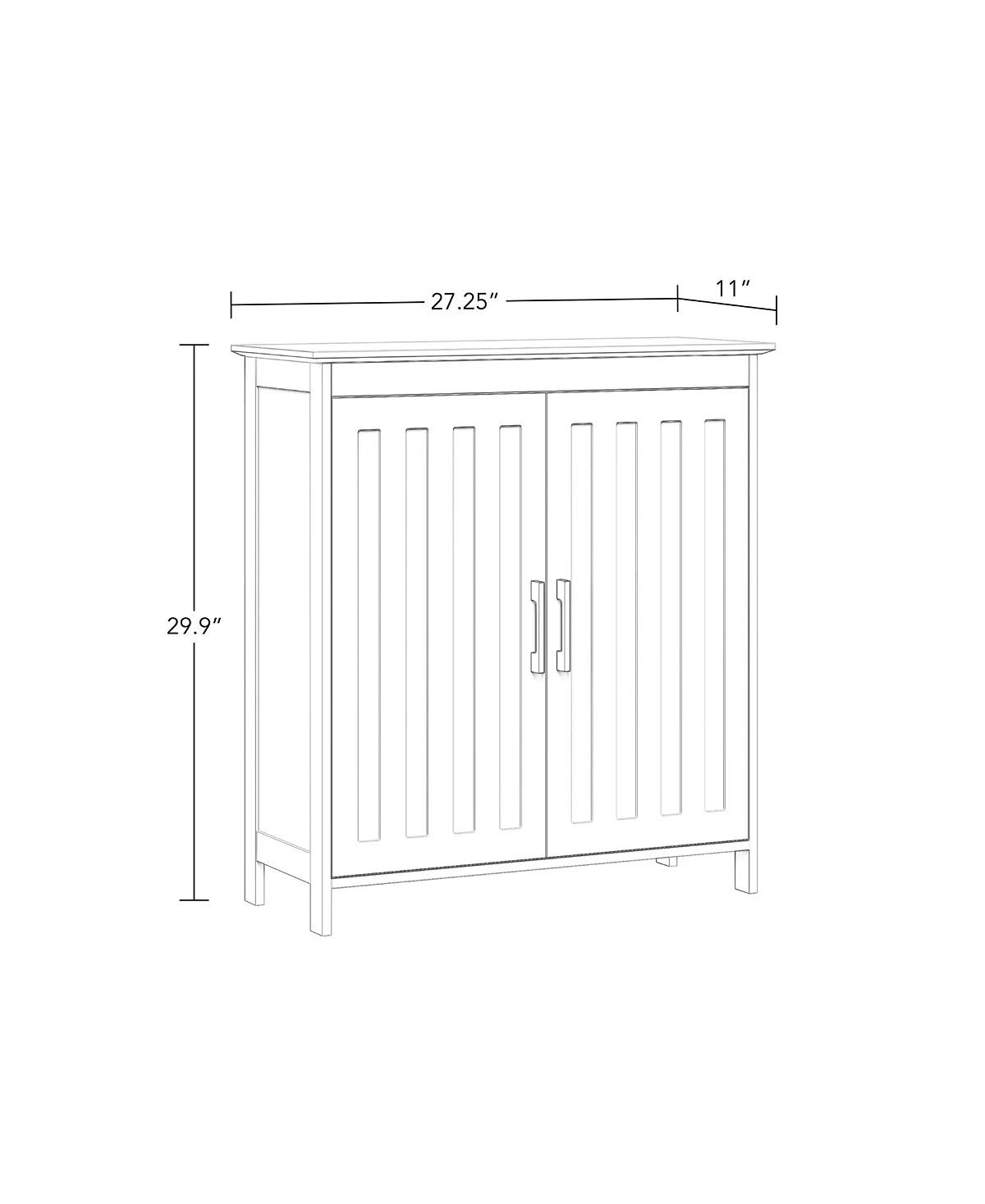 RiverRidge Home Monroe 2-Door Floor Cabinet 6 RiverRidge Home Monroe 2-Door Floor Cabinet - Image 4